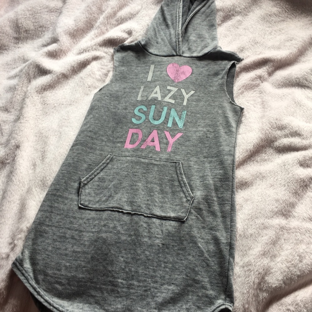 I ❤️ lazy Sundays vest sweater